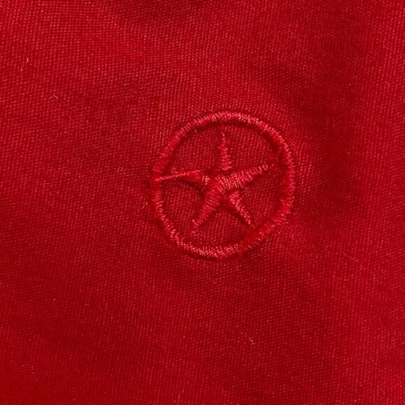 CONVERSE ONE STAR Red Long Sleeve Button-up Shirt - Size Large - Picture 4 of 7